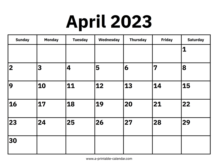 April 2023 Calendars – Printable Calendar 2023