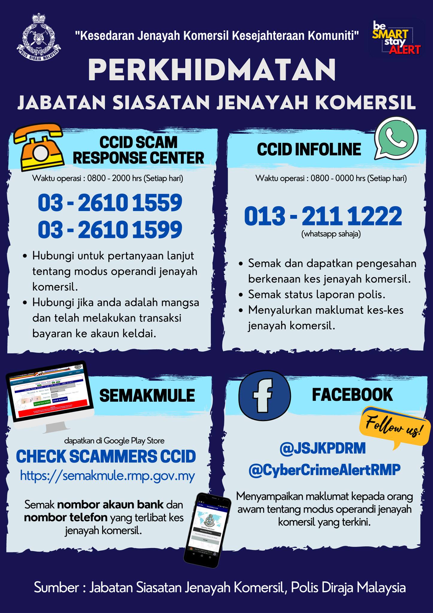 aduan scam dekat whatsapp pdrm