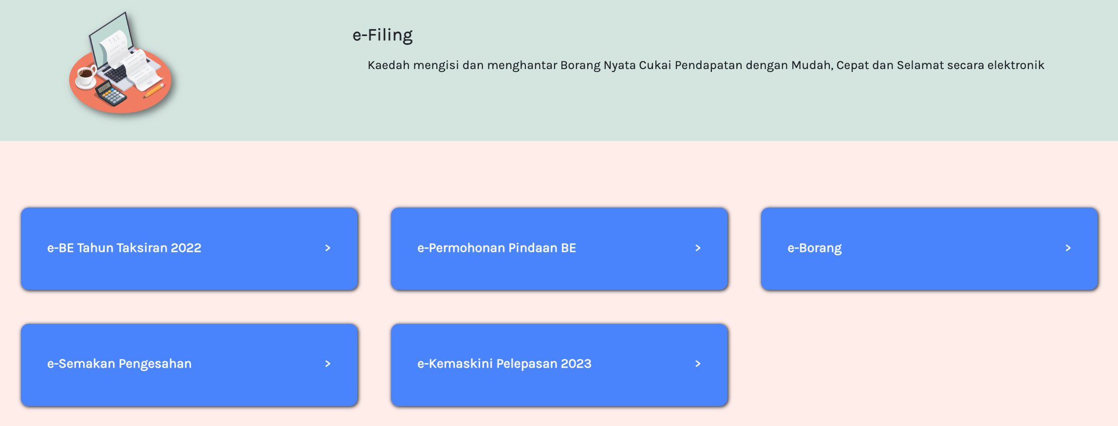 efiling pelepasan cukai 2023