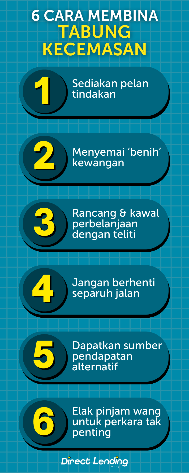 cara bina tabung kecemasan