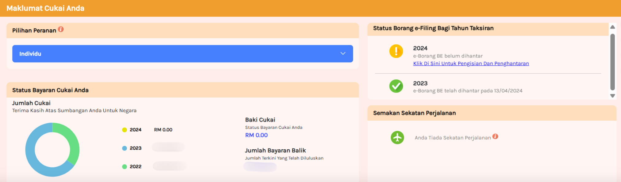 efiling pelepasan cukai 2023