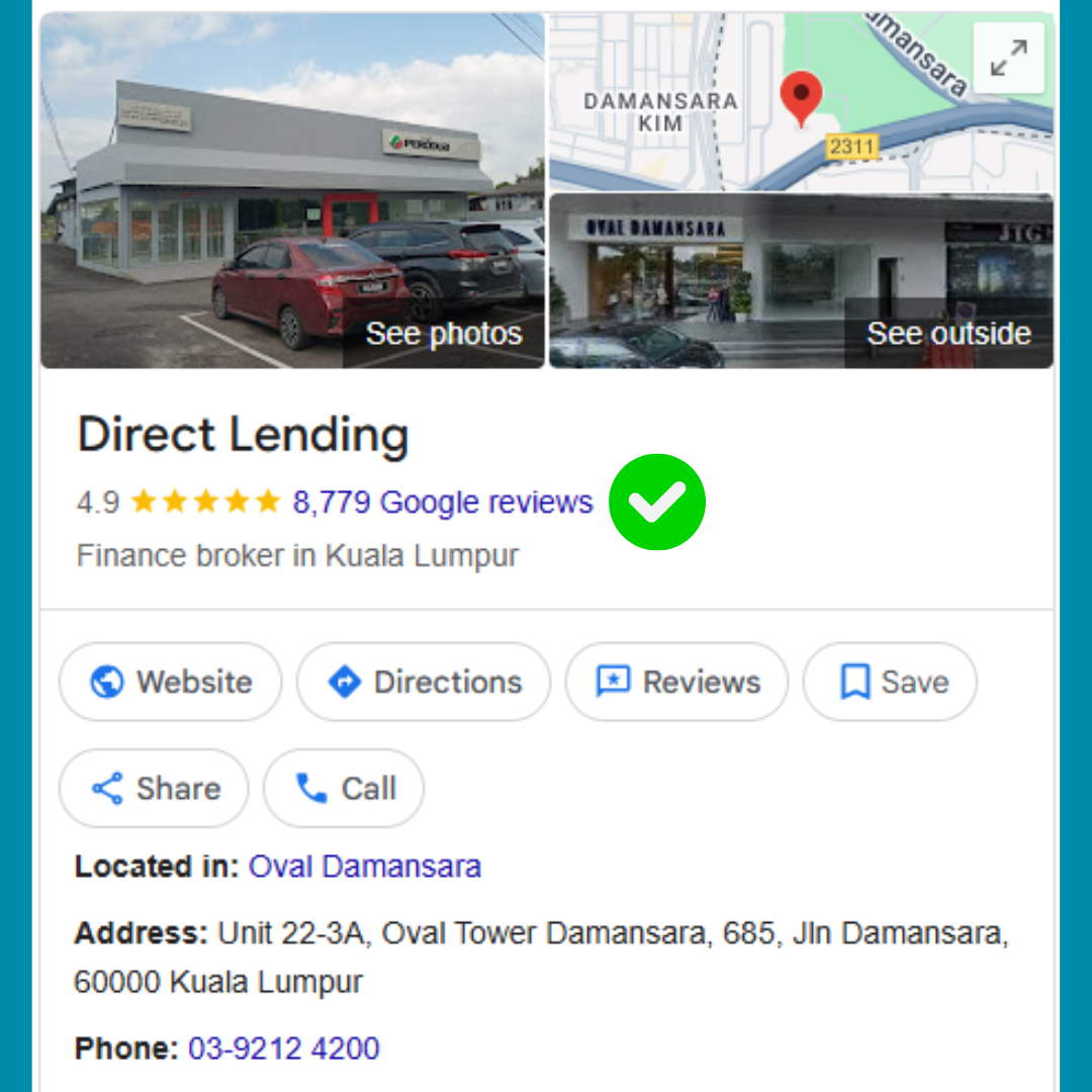 direct lending google review 5 bintang