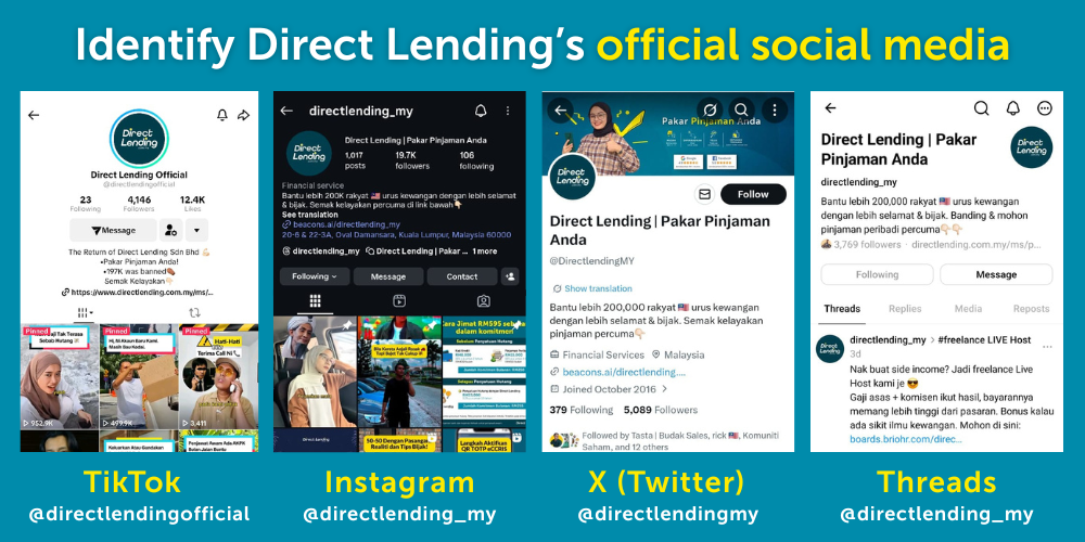 direct lending official social media